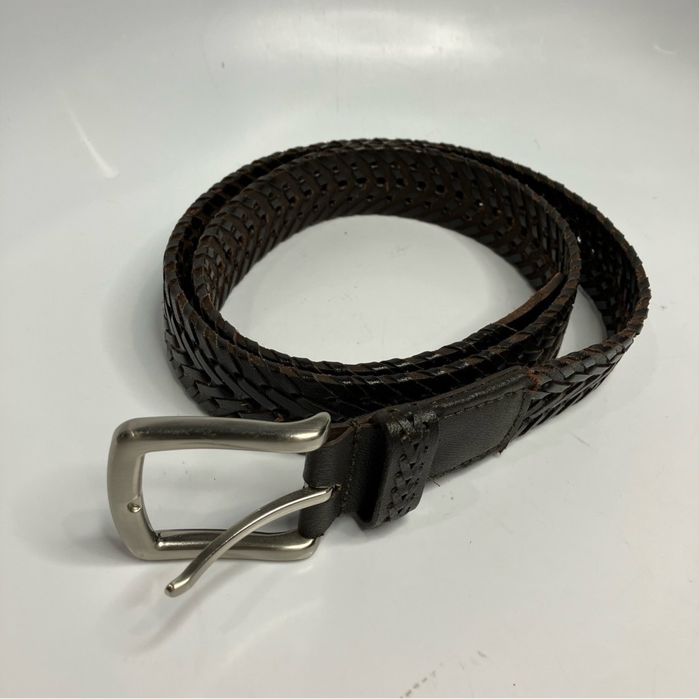 Genuine leather‎ belt woven leather size large